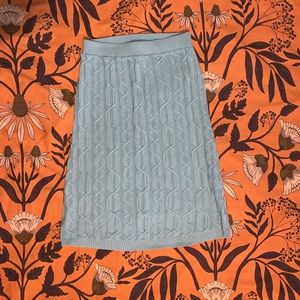 Free People Baby Blue Sweater Skirt Size Small